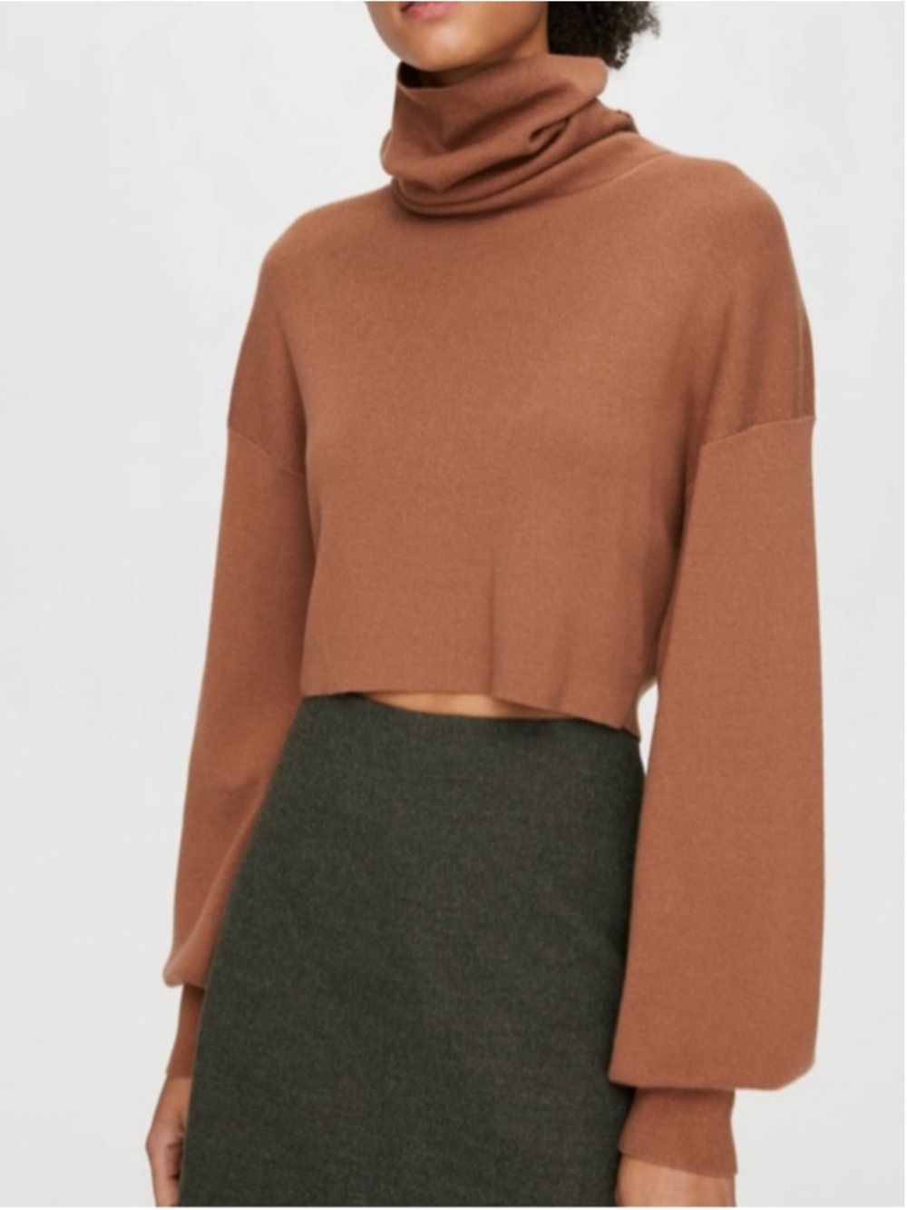 ARITZIA WILFRED REBECCA MERINO WOOL COTTON TURTLENECK SWEATER (New with tags)